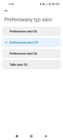 Internet w telefonie nie działa: tryb sieciowy Twojego może być ustawiony na taki, który nie zapewnia optymalnego zasięgu. Dlatego należy go zmienić. 