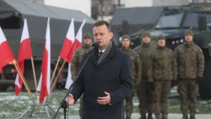 Wicepremier Mariusz Błaszczak podczas uroczystości w Grajewie
