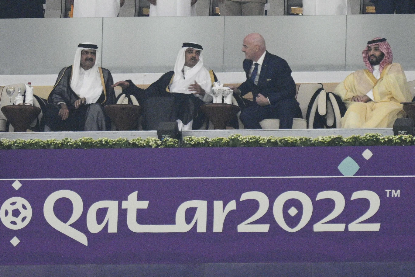 Gianni Infantino na otwarciu mundialu w Katarze