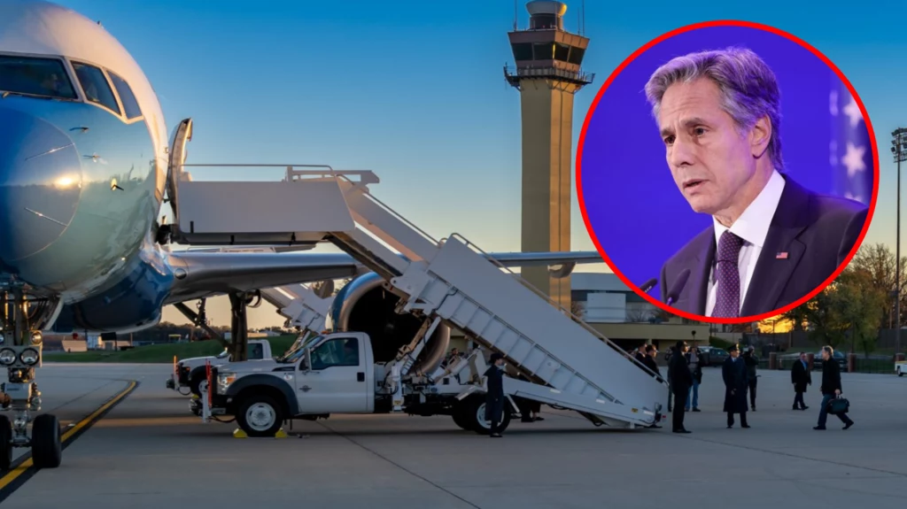 Sekretarz stanu USA Antony Blinken poleciał do Kataru Sekretarz stanu USA Antony Blinken poleciał do Kataru