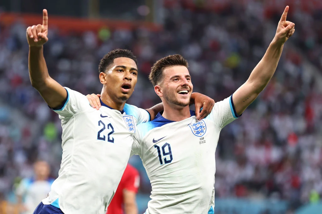 Jude Bellingham i Mason Mount Jude Bellingham i Mason Mount