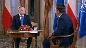 Prezydent Andrzej Duda w programie "Gość Wydarzeń"