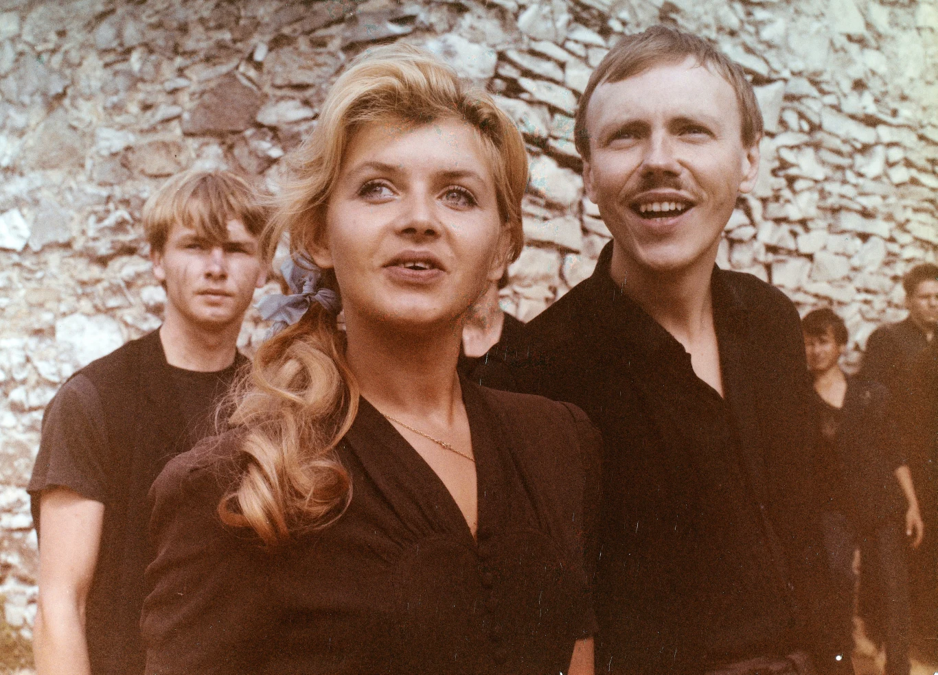 Maria Probosz, Marcel Szytenchelm; 1989. Kadr z filmu "Powrot wabiszczura" w rezyserii Zbigniewa Rebzdy