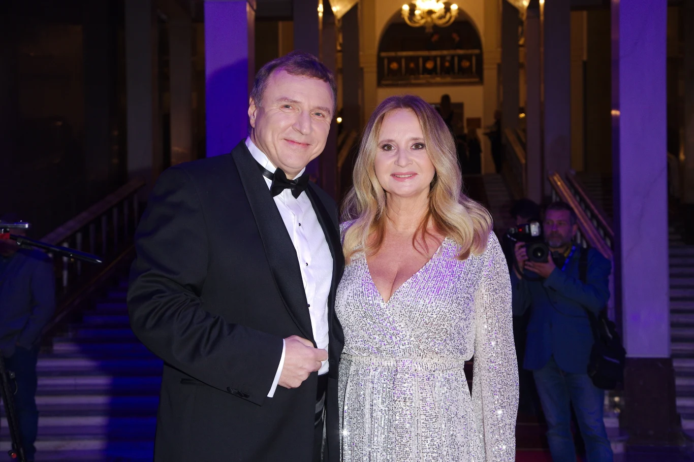 Kurski z żoną na jubileuszu 70-lecia