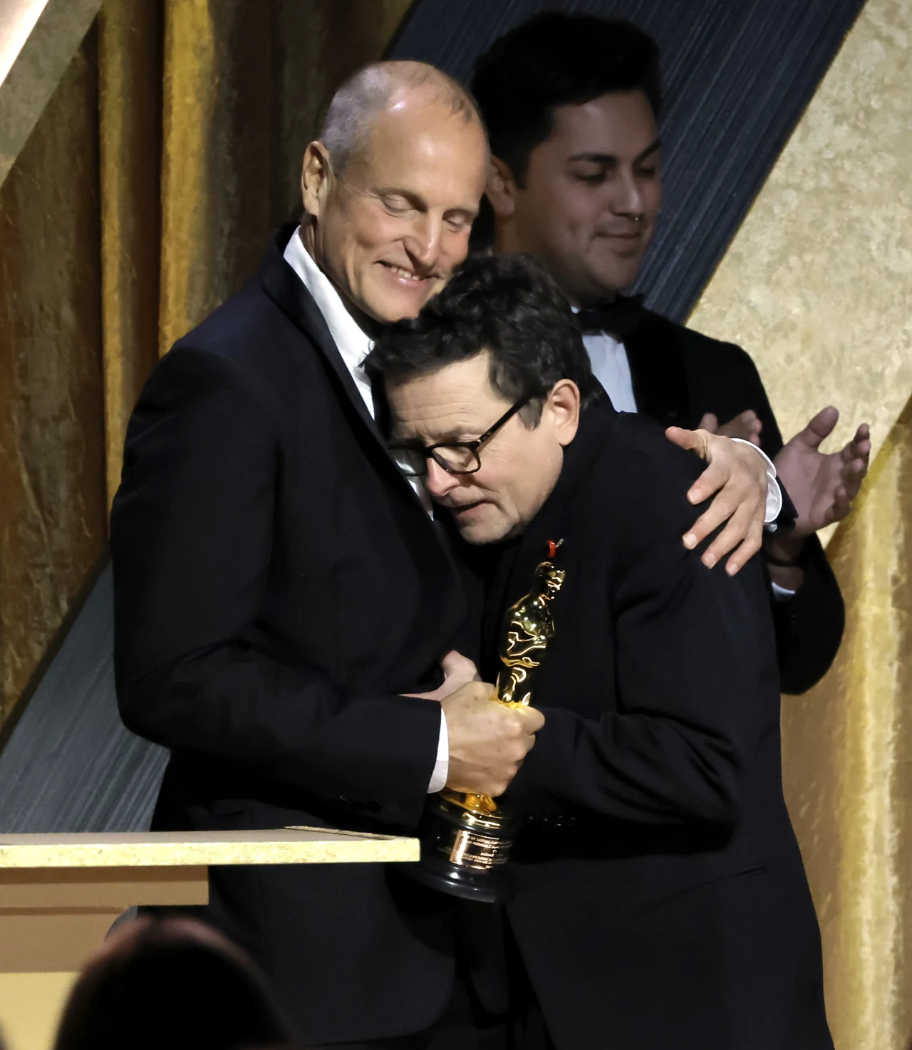 Woody Harrelson i Michael J. Fox na uroczystej gali 