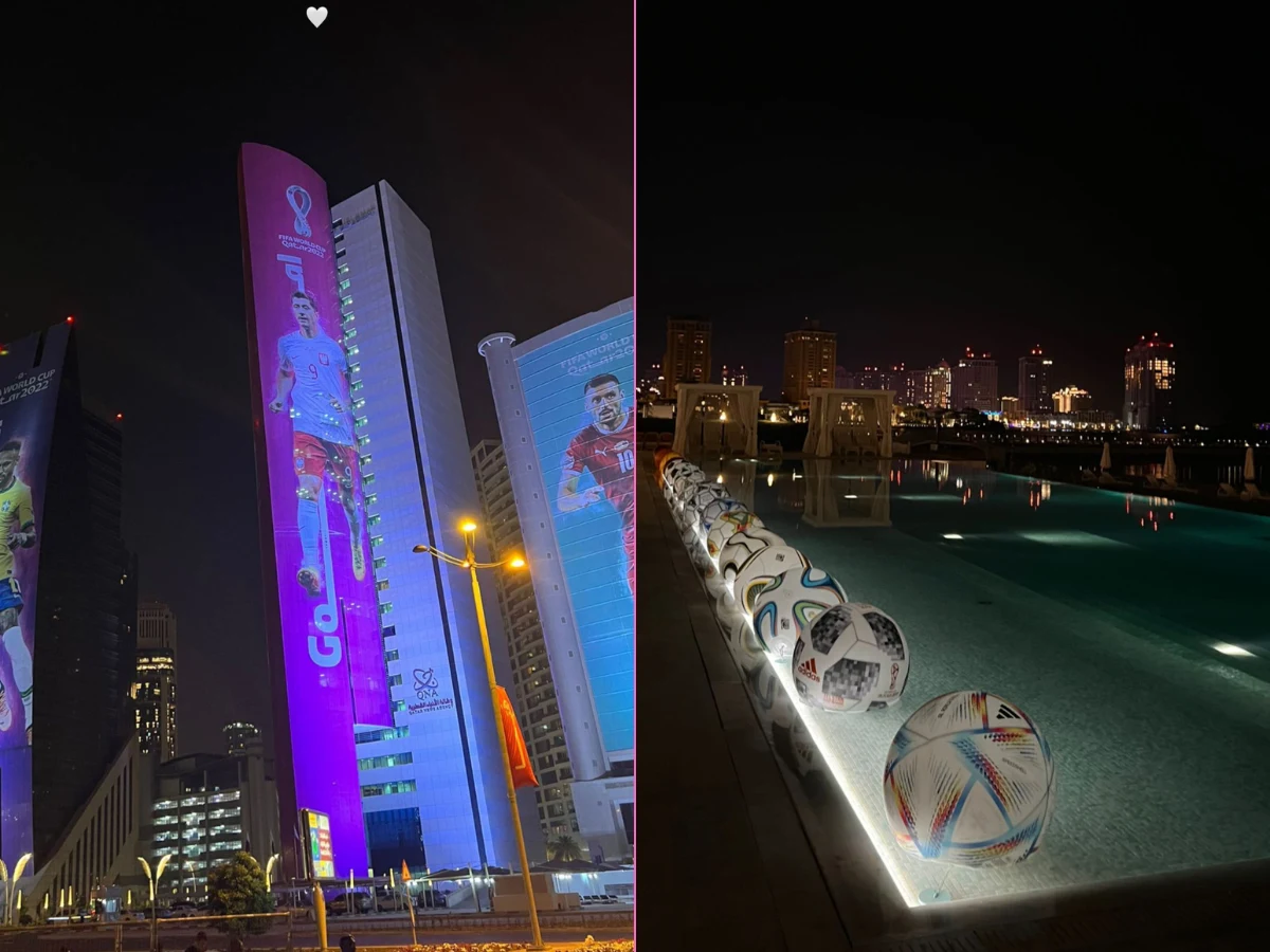 Anna Lewandowska w Katarze