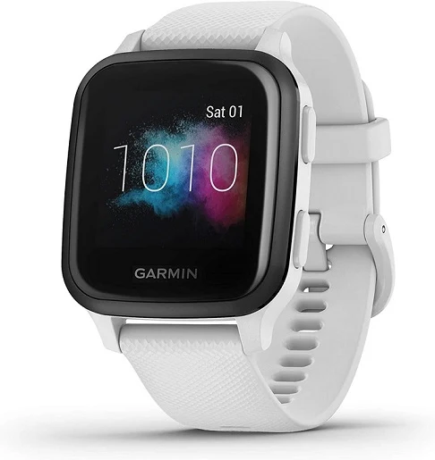 Smartwatch Garmin Venu Sq Music w białej wersji kolorystycznej Smartwatch Garmin Venu Sq Music w białej wersji kolorystycznej
