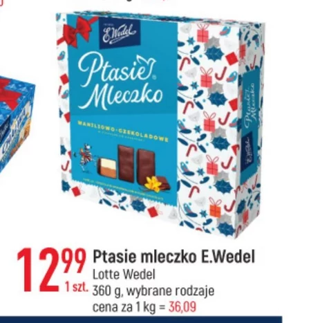 E. Wedel Ptasie Mleczko mascarpone z malinami 360 g