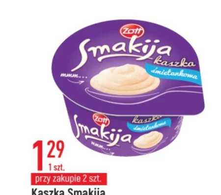 Zott Smakija Kaszka śmietankowa 130 g