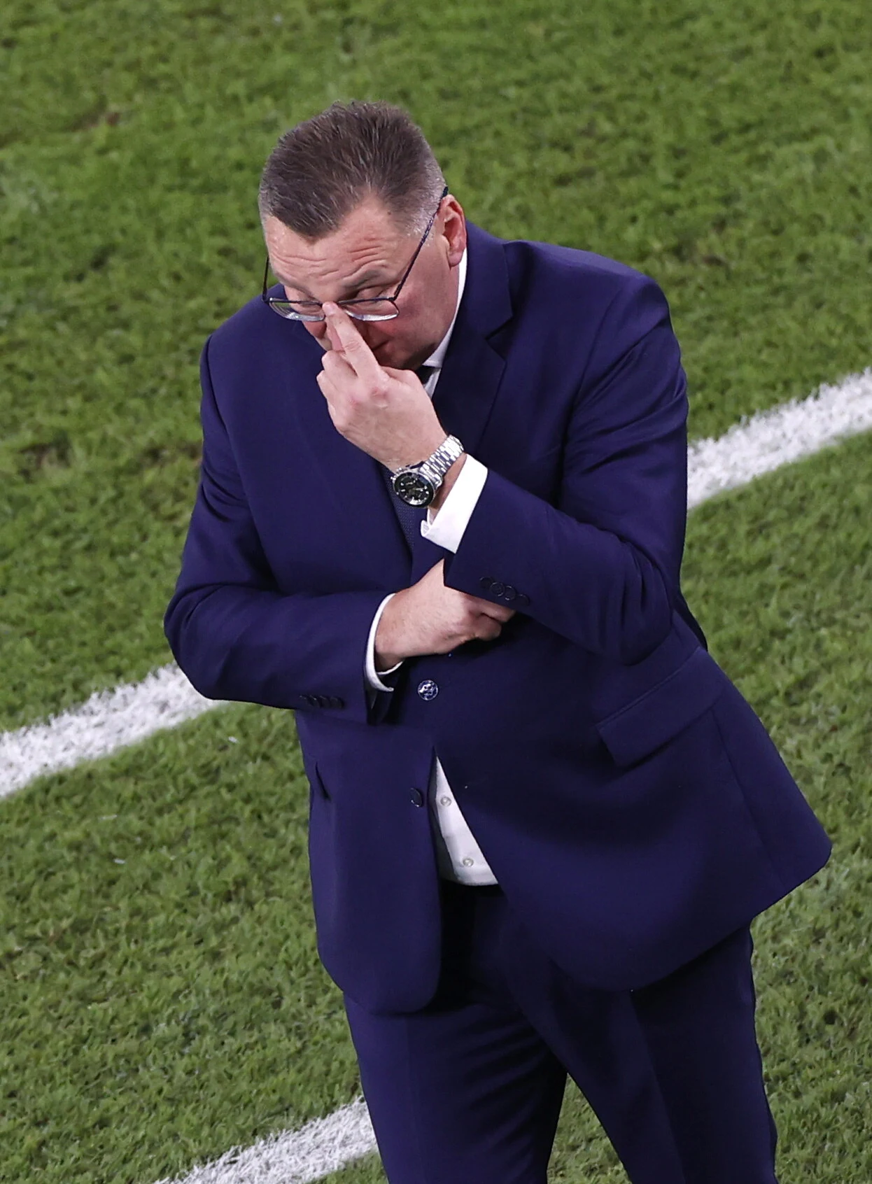 Czesław Michniewicz w meczu Polska - Meksyk Czesław Michniewicz w meczu Polska - Meksyk