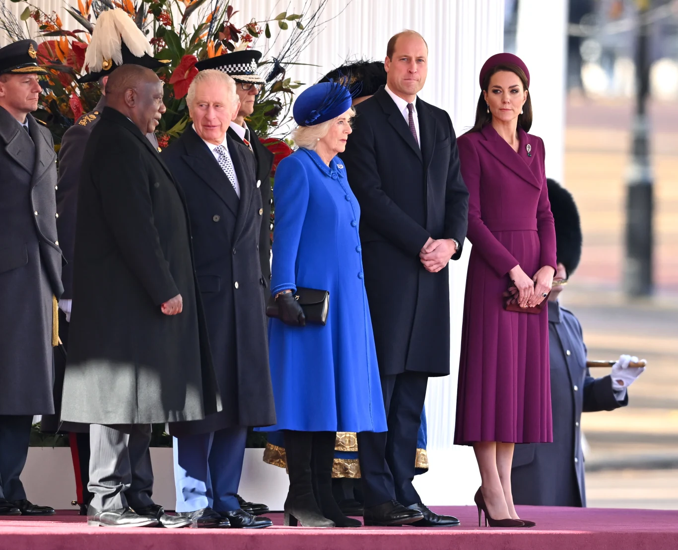 Brytyjska rodzina królewska i prezydent RPA