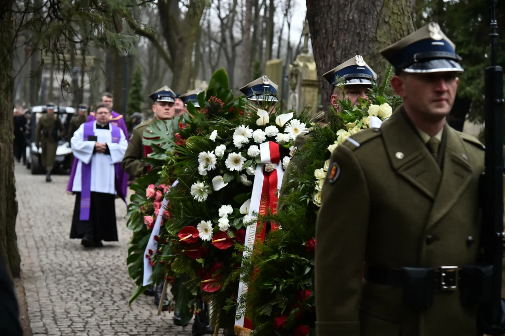 Pogrzeb Jerzego Połomskiego na Starych Powązkach