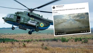 Spektakularny lot ukraińskiego Mi-8 tuż nad ziemią. Jest nagranie