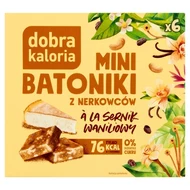 Dobra Kaloria Mini batoniki z nerkowców à la sernik waniliowy 102 g (6 x 17 g)