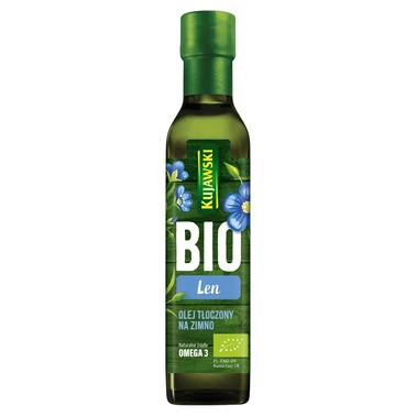 Kujawski Bio Olej tłoczony na zimno len 250 ml - 1