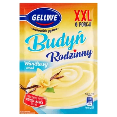 Gellwe Budyń rodzinny waniliowy smak 64 g - 1