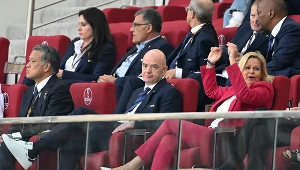 Strat "stołka" przez Gianniego Infantino (w środku na pierwszym planie) może być najmniejszym problemem FIFA