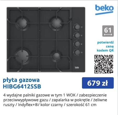 Płyta gazowa Beko