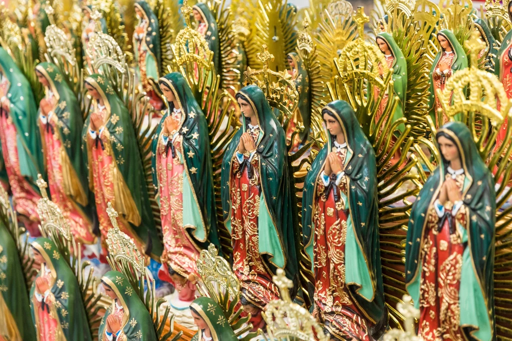 Wizerunek Matki Boskiej z Guadalupe jest często reprodukowany