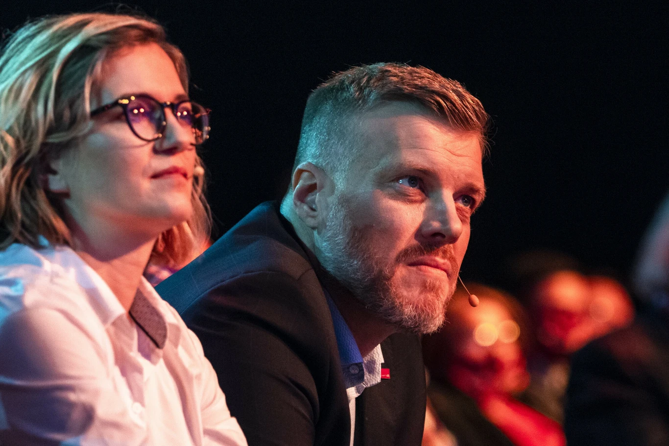 Poseł Adrian Zandberg i wicemarszałkini Senatu Magdalena Biejat