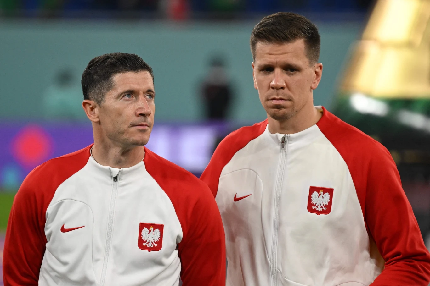 Robert Lewandowski i Wojciech Szczęsny