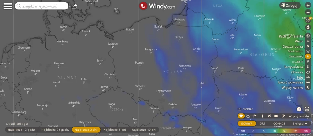 Rozbudowany serwis pogodowy Windy.com