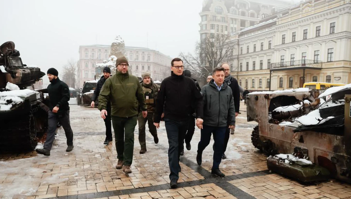 Premier Mateusz Morawiecki z wizytą w Kijowie Premier Mateusz Morawiecki z wizytą w Kijowie