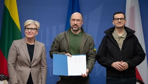 Premierzy Litwy, Ukrainy i Polski podpisali wspólną deklarację
