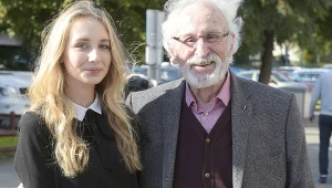 Franciszek Pieczka z wnuczką Alicją