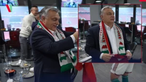 Kadry z nagrania zamieszczonego na profilu Viktora Orbana na FB