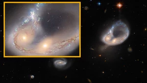 Jak on to uchwycił? Niewiarygodne zderzenie galaktyk okiem Hubble’a