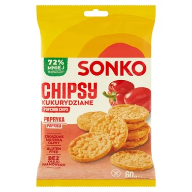 Sonko Chipsy kukurydziane papryka 60 g - 0