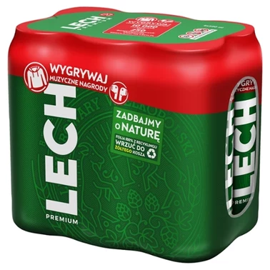 Lech Premium Piwo jasne 6 x 500 ml - 1