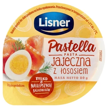 Lisner Pastella Pasta jajeczna z łososiem 80 g - 1