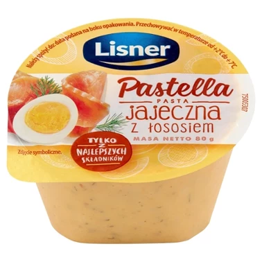 Lisner Pastella Pasta jajeczna z łososiem 80 g - 0
