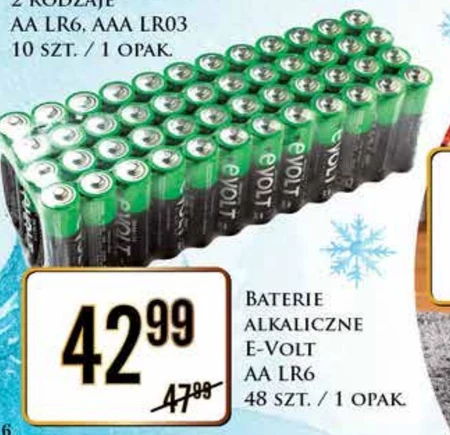 Baterie alkaliczne E-volt