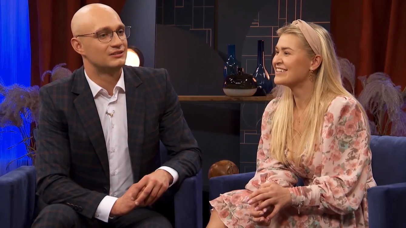 "Rolnik szuka żony 9": Klaudia i Valentyn (screen z 12. odcinka) "Rolnik szuka żony 9": Klaudia i Valentyn (screen z 12. odcinka)