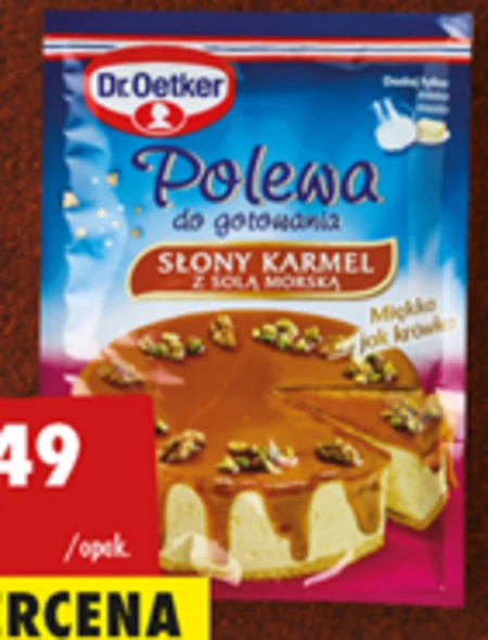 Dr. Oetker Polewa do gotowania słony karmel z solą morską 76 g