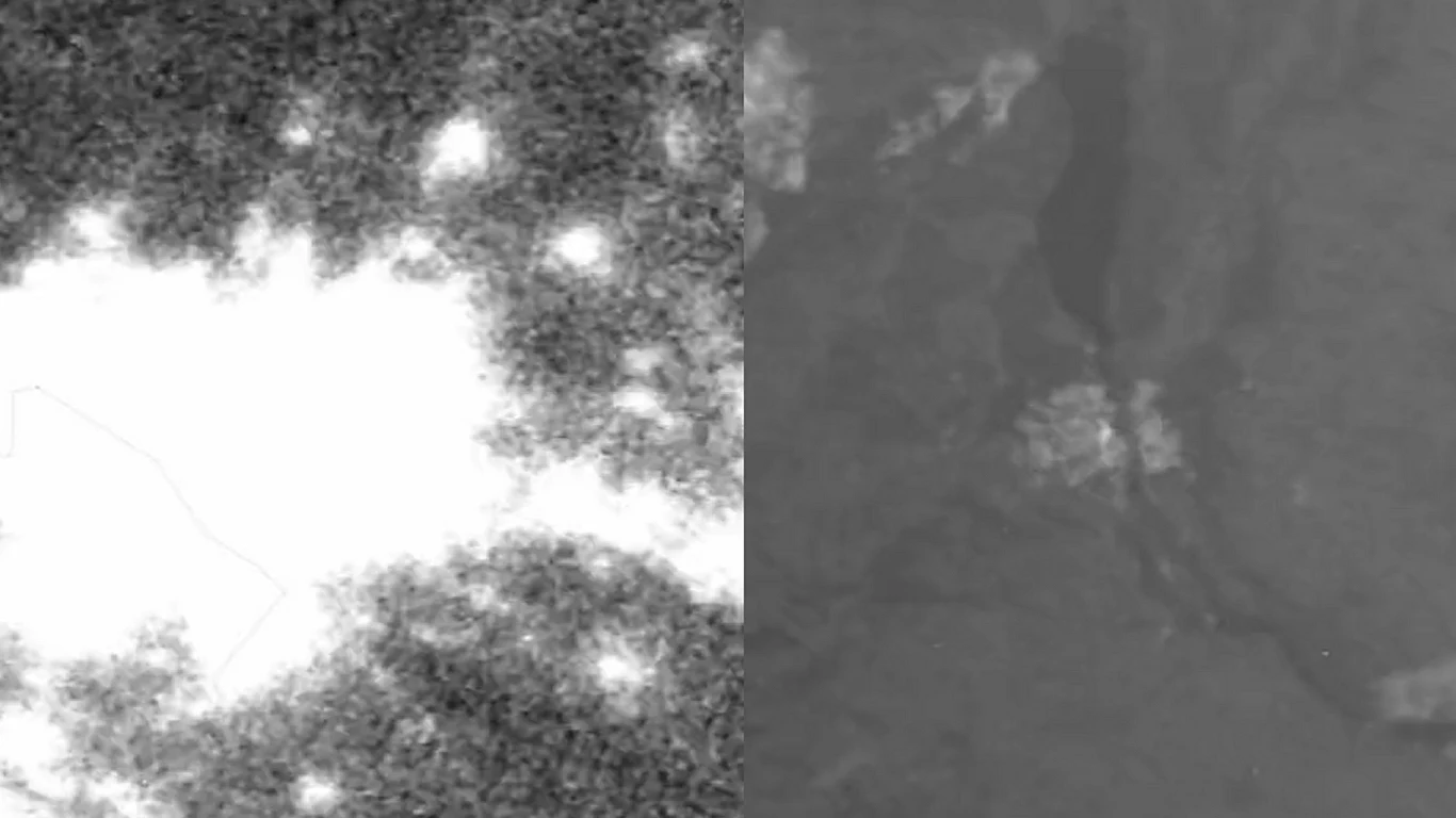 Porównanie nocnych zdjęć Kijowa w lutym i listopadzie Porównanie nocnych zdjęć Kijowa w lutym i listopadzie