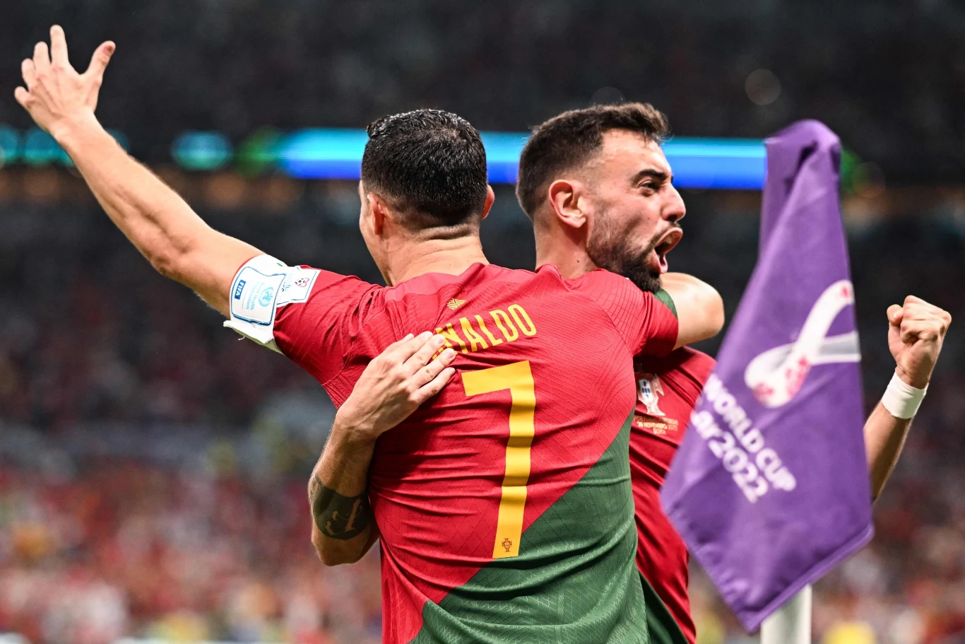Bruno Fernandes i Cristiano Ronaldo