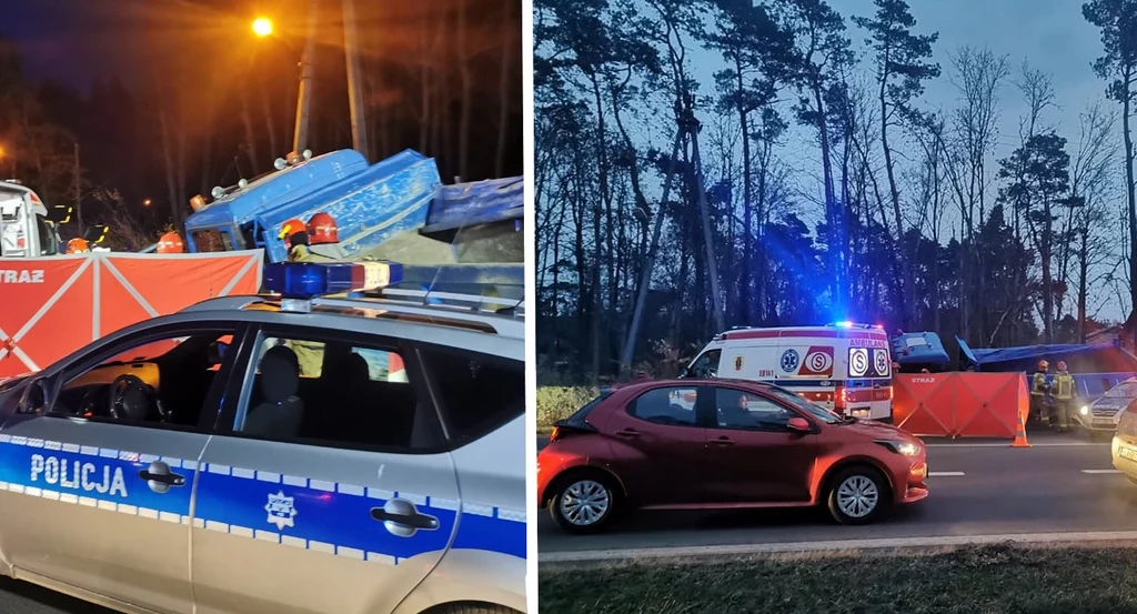 Tir staranował trzy samochody
