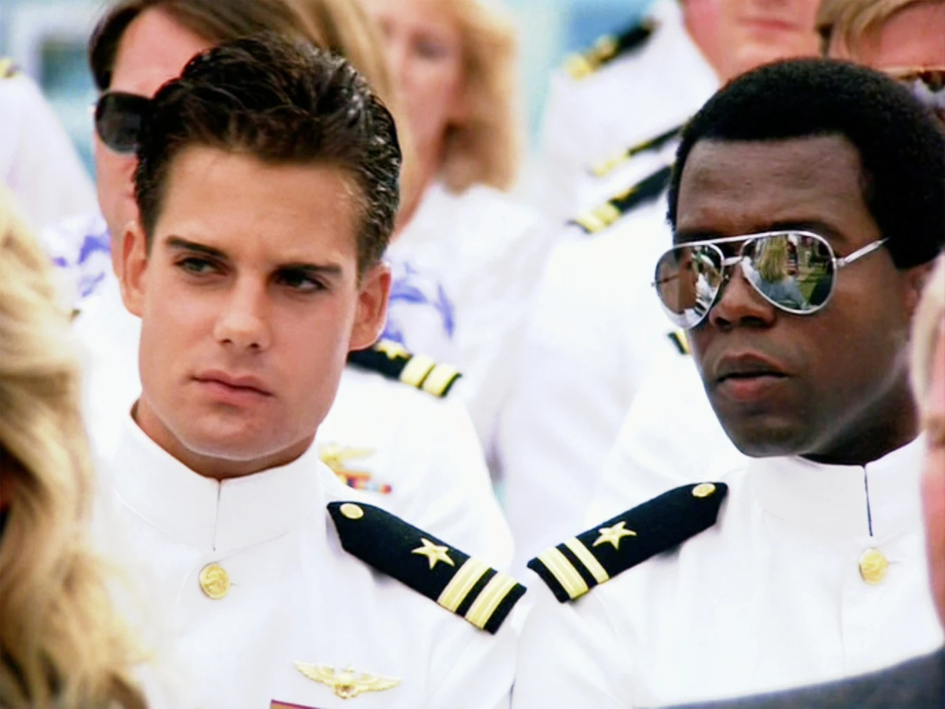 Clarence Gilyard Jr. w scenie z "Top Gun"