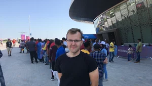 Pan Piotr przed meczem Kamerun - Serbia, który dla niego był 15. na mundialu w Katarze
