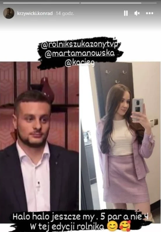 Konrad i Zuzanna z programu "Rolnik szuka żony"