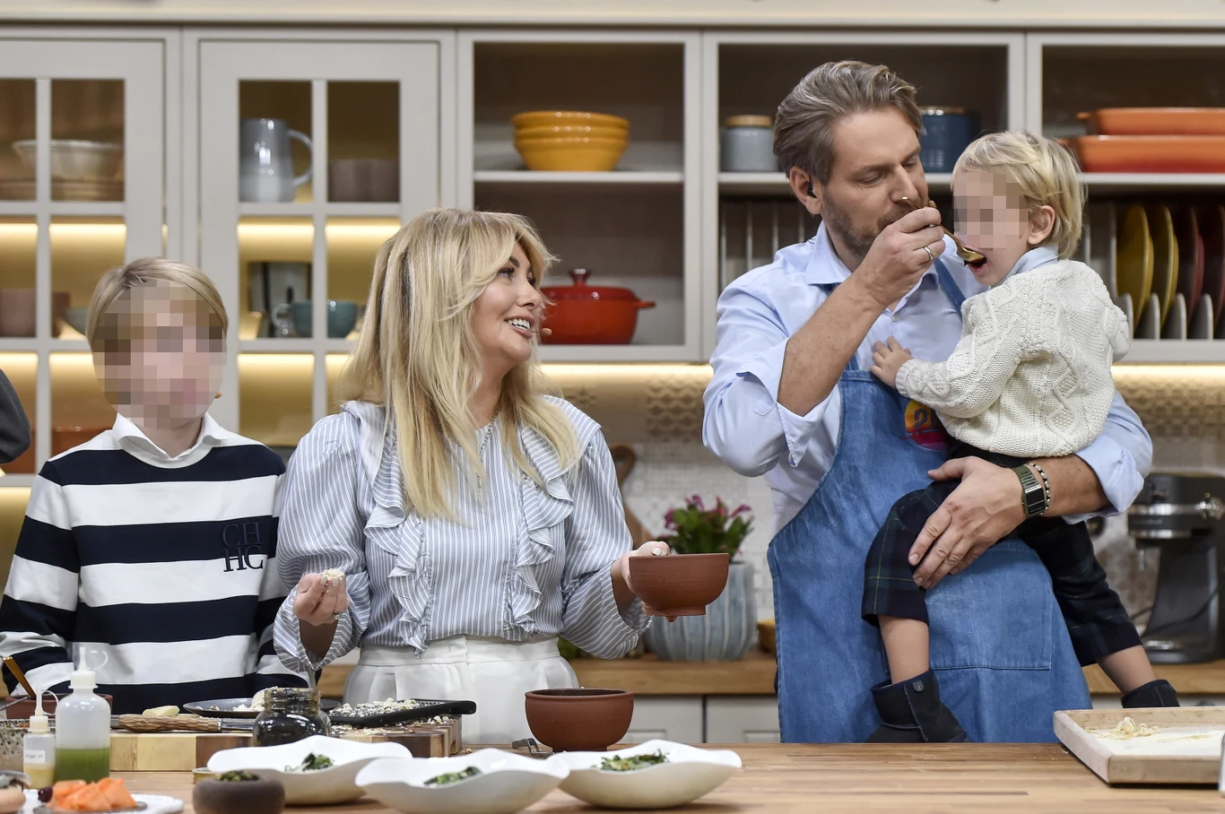 Wojciech Amaro z żoną i dziećmi w "Pytanie na śniadnaie"