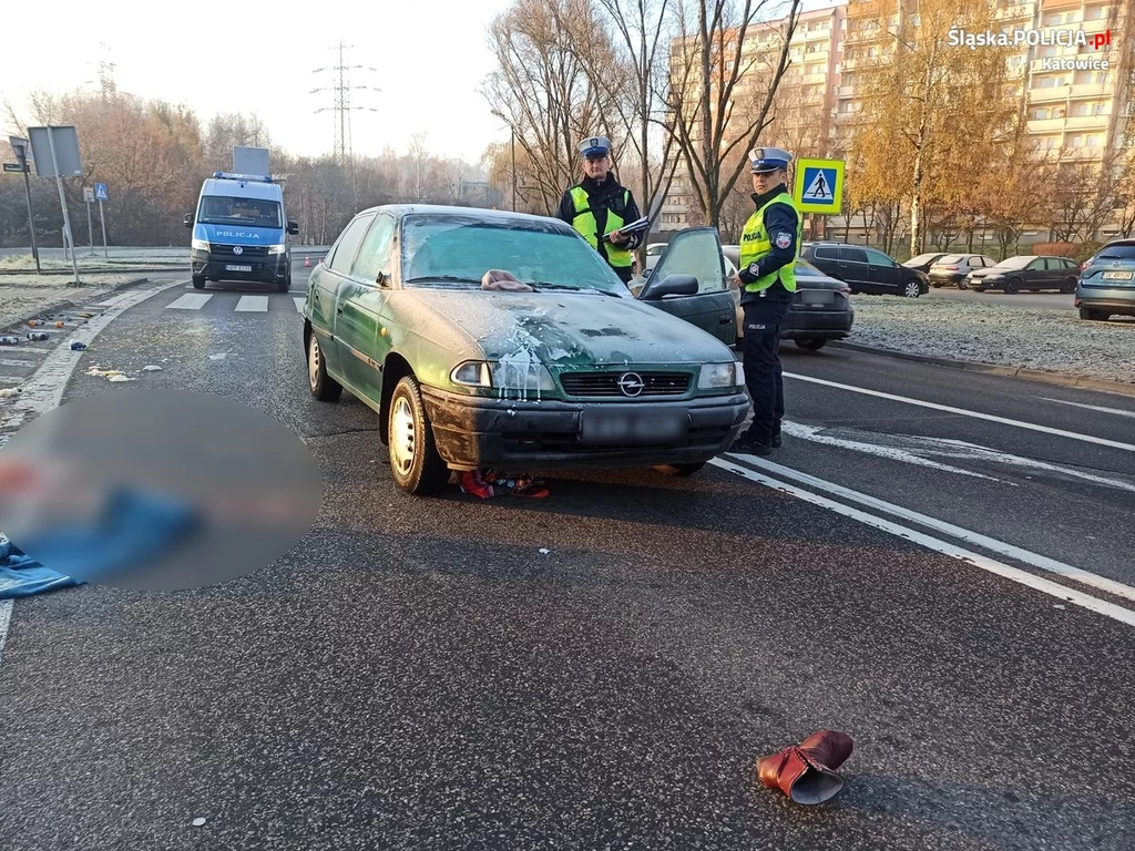 Sprawę śmiertelnego potrącenia w Katowicach bada policja