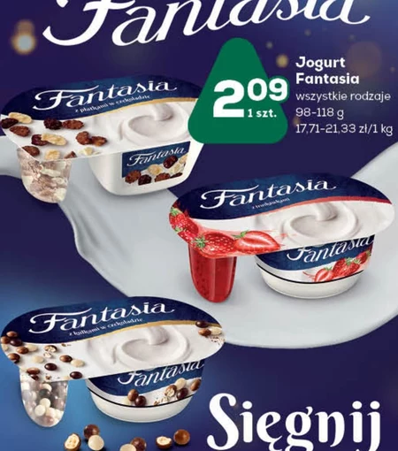 Fantasia Jogurt kremowy z truskawkami 122 g