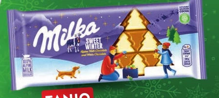 Milka Sweet Winter Czekolada mleczna z białą czekoladą 100 g