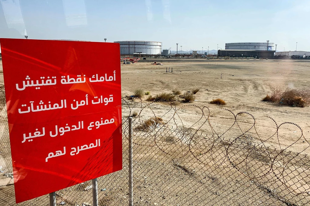 Instalacje naftowe Saudi Aramco w mieście Dżudda