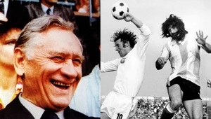 Kazimierz Górski wspaniały mundial 1974 z reprezentacją Polski zaczął od wygranej z Argentyną (na zdjęciu z prawej Adam Musiał i Ruben Ayala)
